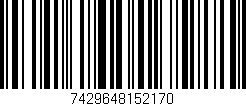 Código de barras (EAN, GTIN, SKU, ISBN): '7429648152170'