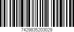 Código de barras (EAN, GTIN, SKU, ISBN): '7429835203029'
