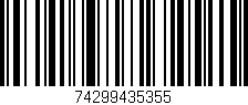 Código de barras (EAN, GTIN, SKU, ISBN): '74299435355'