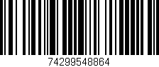 Código de barras (EAN, GTIN, SKU, ISBN): '74299548864'