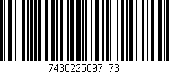 Código de barras (EAN, GTIN, SKU, ISBN): '7430225097173'
