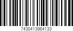 Código de barras (EAN, GTIN, SKU, ISBN): '7430413964133'
