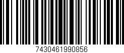 Código de barras (EAN, GTIN, SKU, ISBN): '7430461990856'