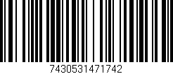 Código de barras (EAN, GTIN, SKU, ISBN): '7430531471742'