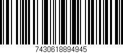 Código de barras (EAN, GTIN, SKU, ISBN): '7430618894945'