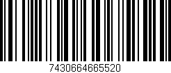 Código de barras (EAN, GTIN, SKU, ISBN): '7430664665520'