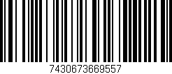 Código de barras (EAN, GTIN, SKU, ISBN): '7430673669557'