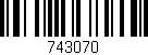 Código de barras (EAN, GTIN, SKU, ISBN): '743070'