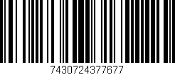 Código de barras (EAN, GTIN, SKU, ISBN): '7430724377677'
