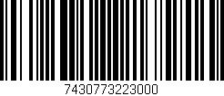 Código de barras (EAN, GTIN, SKU, ISBN): '7430773223000'