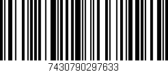 Código de barras (EAN, GTIN, SKU, ISBN): '7430790297633'