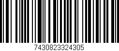 Código de barras (EAN, GTIN, SKU, ISBN): '7430823324305'