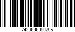 Código de barras (EAN, GTIN, SKU, ISBN): '7430838090295'