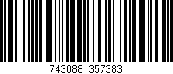 Código de barras (EAN, GTIN, SKU, ISBN): '7430881357383'