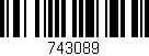 Código de barras (EAN, GTIN, SKU, ISBN): '743089'