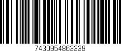 Código de barras (EAN, GTIN, SKU, ISBN): '7430954863339'