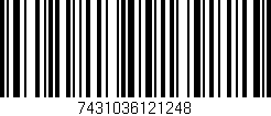 Código de barras (EAN, GTIN, SKU, ISBN): '7431036121248'