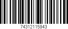 Código de barras (EAN, GTIN, SKU, ISBN): '74312115943'