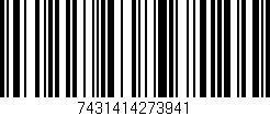 Código de barras (EAN, GTIN, SKU, ISBN): '7431414273941'