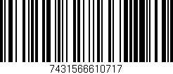 Código de barras (EAN, GTIN, SKU, ISBN): '7431566610717'