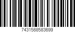 Código de barras (EAN, GTIN, SKU, ISBN): '7431568583699'