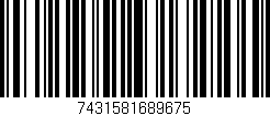 Código de barras (EAN, GTIN, SKU, ISBN): '7431581689675'