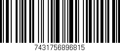 Código de barras (EAN, GTIN, SKU, ISBN): '7431756896815'