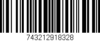 Código de barras (EAN, GTIN, SKU, ISBN): '743212918328'