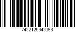 Código de barras (EAN, GTIN, SKU, ISBN): '7432129343356'