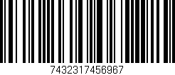 Código de barras (EAN, GTIN, SKU, ISBN): '7432317456967'