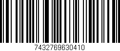 Código de barras (EAN, GTIN, SKU, ISBN): '7432769630410'