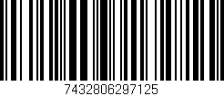 Código de barras (EAN, GTIN, SKU, ISBN): '7432806297125'