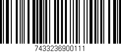 Código de barras (EAN, GTIN, SKU, ISBN): '7433236900111'