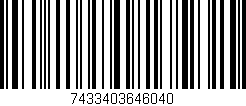 Código de barras (EAN, GTIN, SKU, ISBN): '7433403646040'