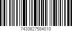 Código de barras (EAN, GTIN, SKU, ISBN): '7433827584010'
