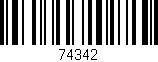 Código de barras (EAN, GTIN, SKU, ISBN): '74342'