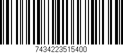 Código de barras (EAN, GTIN, SKU, ISBN): '7434223515400'