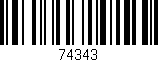 Código de barras (EAN, GTIN, SKU, ISBN): '74343'