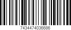 Código de barras (EAN, GTIN, SKU, ISBN): '7434474036686'