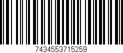 Código de barras (EAN, GTIN, SKU, ISBN): '7434553715259'