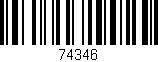 Código de barras (EAN, GTIN, SKU, ISBN): '74346'