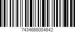 Código de barras (EAN, GTIN, SKU, ISBN): '7434668004842'