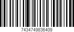 Código de barras (EAN, GTIN, SKU, ISBN): '7434749836409'