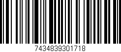 Código de barras (EAN, GTIN, SKU, ISBN): '7434839301718'