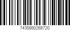 Código de barras (EAN, GTIN, SKU, ISBN): '7435660268720'