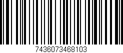 Código de barras (EAN, GTIN, SKU, ISBN): '7436073468103'