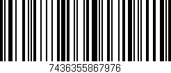 Código de barras (EAN, GTIN, SKU, ISBN): '7436355867976'