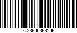 Código de barras (EAN, GTIN, SKU, ISBN): '7436600368296'