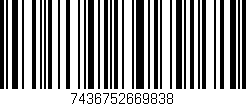 Código de barras (EAN, GTIN, SKU, ISBN): '7436752669838'