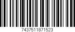 Código de barras (EAN, GTIN, SKU, ISBN): '7437511871523'